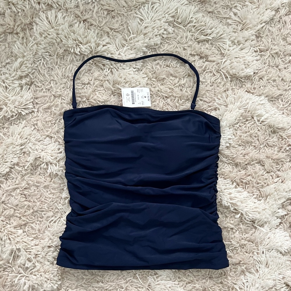 NWT jcrew factory strapless tankini top